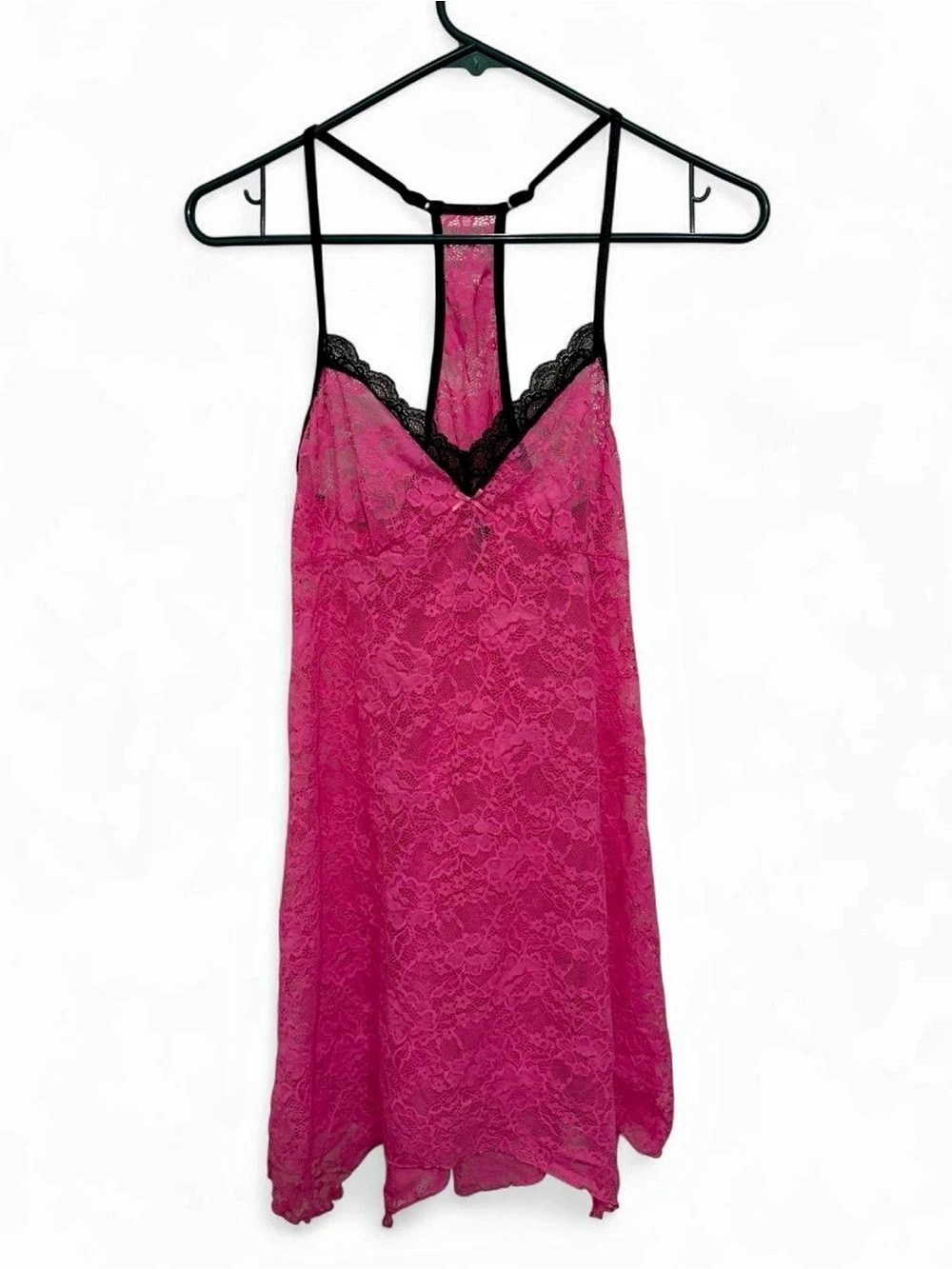 Apt. 9 Lace nightgown slip dress in Pink & Black Size Medium